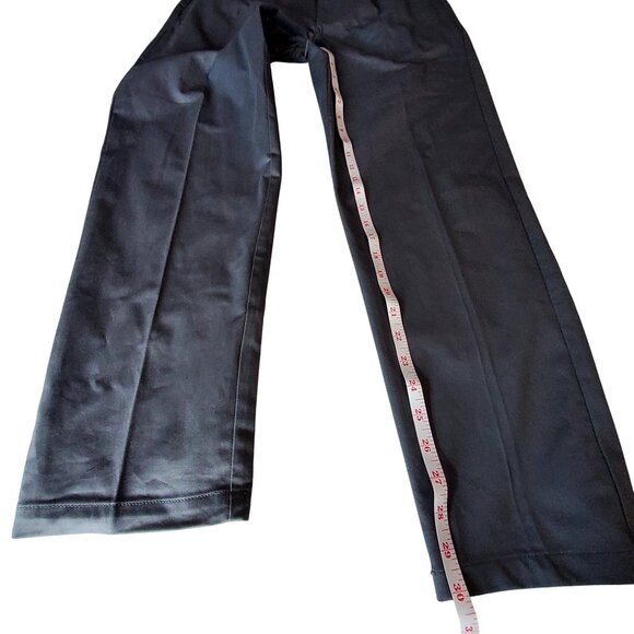 Good Fellow Pleated Trouser Mens Cotton Stretch Slim Tapered Leg Chinos W36 L32 - Picture 5 of 12